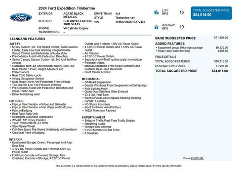 Used 2024 Ford Expedition Timberline image 45