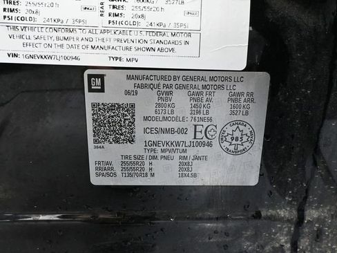 Used 2020 Chevrolet Traverse Premier w/ LPO, Midnight Edition image 58