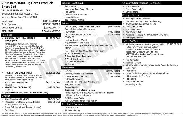 Used 2022 RAM 1500 Big Horn AWD/4WD image 5