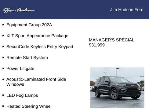 Certified 2022 Ford Explorer XLT w/ Equipment Group 202A image 12