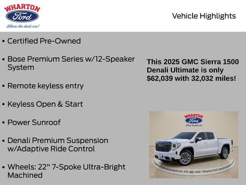 Used 2025 GMC Sierra 1500 Denali Ultimate AWD/4WD image 5