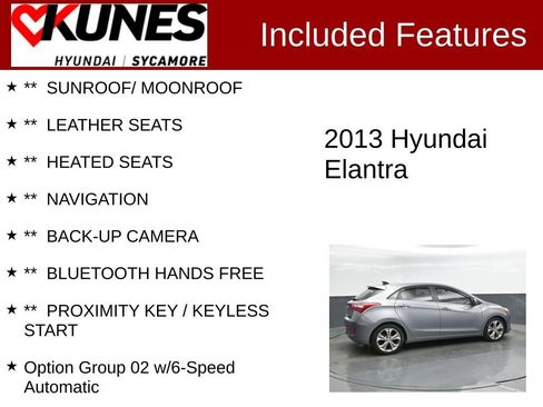 Used 2013 Hyundai Elantra GT w/ Style Pkg FWD image 2