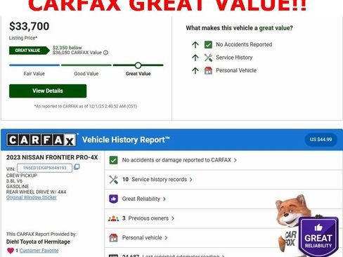 Used 2023 Nissan Frontier PRO-4X w/ Tow Package image 5