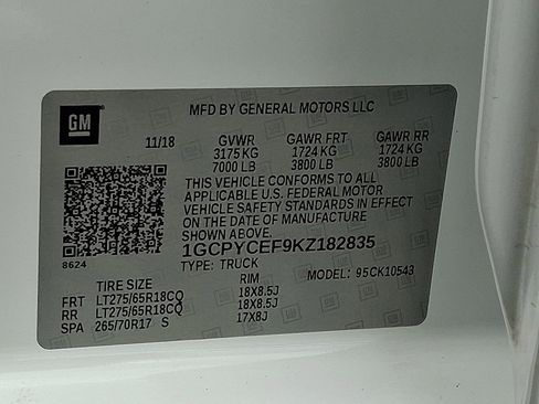 Used 2019 Chevrolet Silverado 1500 Custom Trail Boss w/ Custom Convenience Package image 27