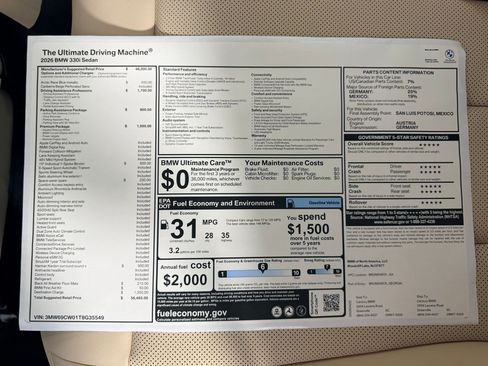 New 2026 BMW 330i Sedan w/ Premium Package RWD image 20