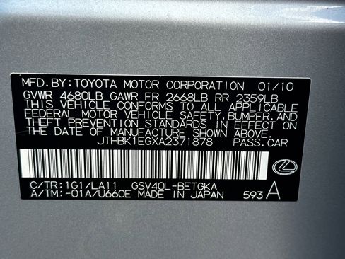 Used 2010 Lexus ES 350 w/ Preferred Accessory Package image 27