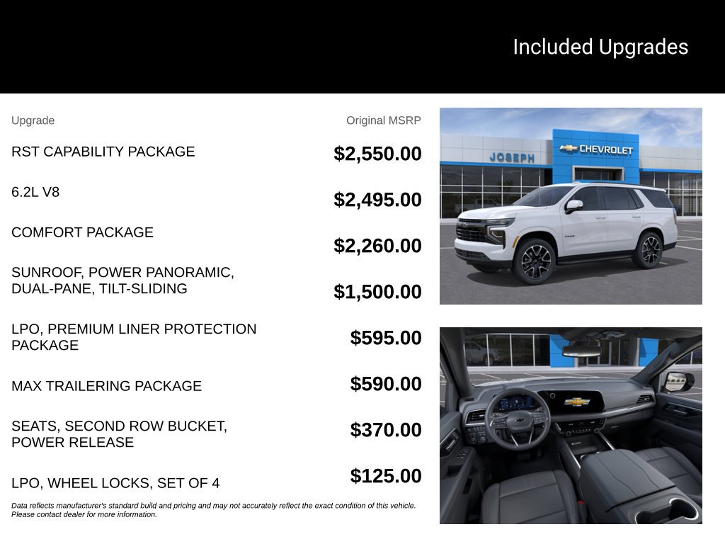 New 2026 Chevrolet Tahoe RST w/ RST Capability Package AWD/4WD image 3