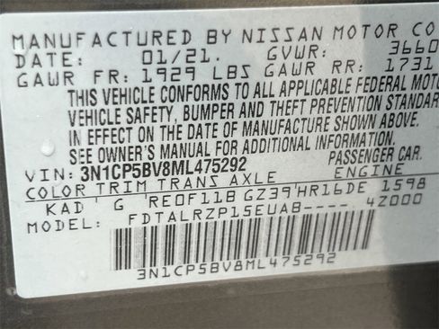 Certified 2021 Nissan Kicks S image 28