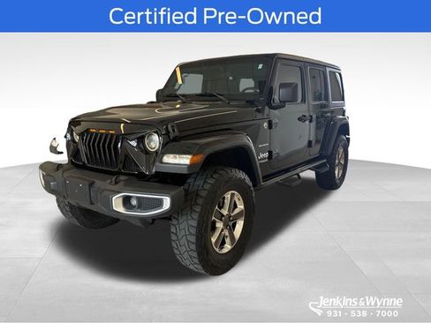 Used 2020 Jeep Wrangler Unlimited Sahara w/ Cold Weather Group AWD/4WD image 1