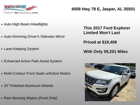 Used 2017 Ford Explorer Limited w/ Equipment Group 301A FWD image 22