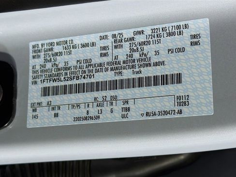 New 2025 Ford F150 Lariat w/ Equipment Group 502A High image 35