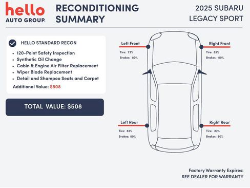 Certified 2025 Subaru Legacy Sport image 3