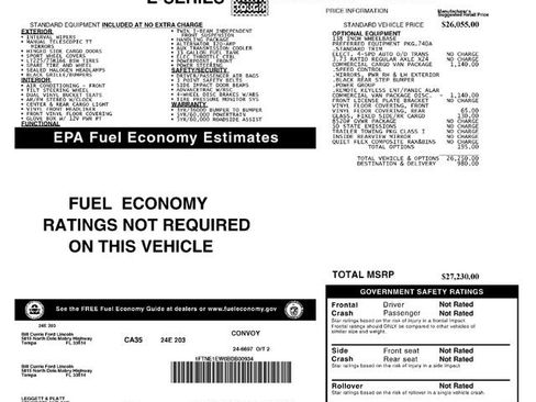 Used 2011 Ford E-150 and Econoline 150 Commercial w/ Commercial Cargo Van Pkg image 2