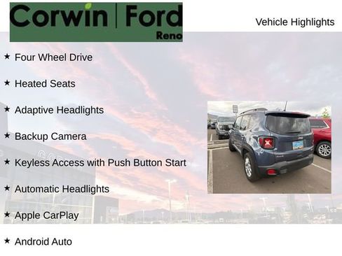 Used 2019 Jeep Renegade Latitude AWD/4WD image 7