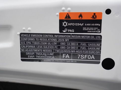 New 2026 Nissan Sentra SV FWD image 25
