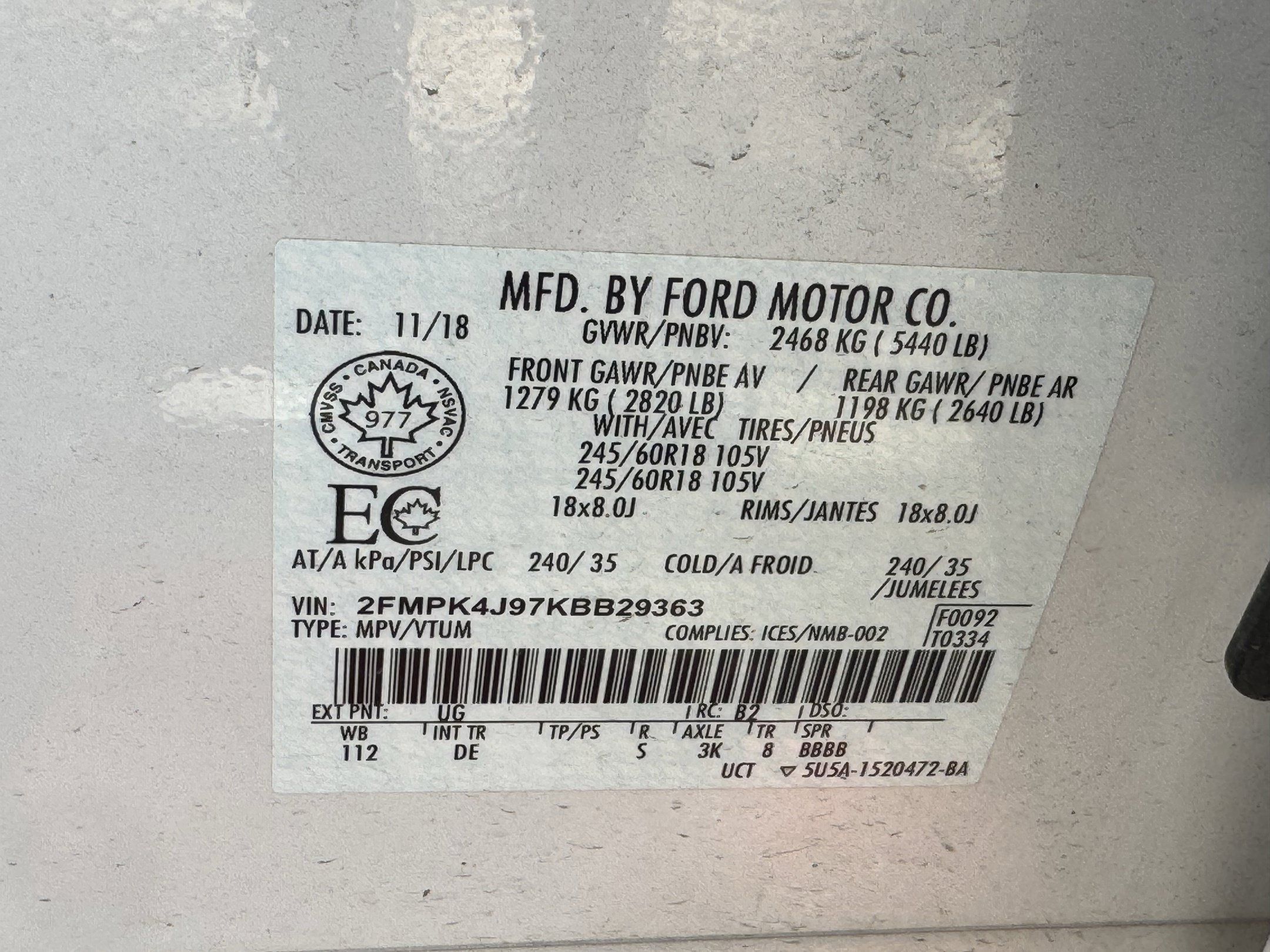 Used 2019 Ford Edge SEL w/ Cold Weather Package AWD/4WD image 32