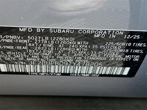 New 2026 Subaru Outback Premium image 24