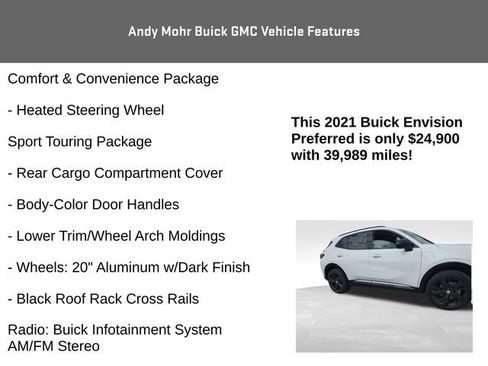 Used 2021 Buick Envision Preferred FWD image 12