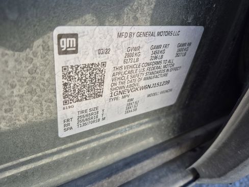Used 2022 Chevrolet Traverse LT w/ LPO, Cargo Package AWD/4WD image 26