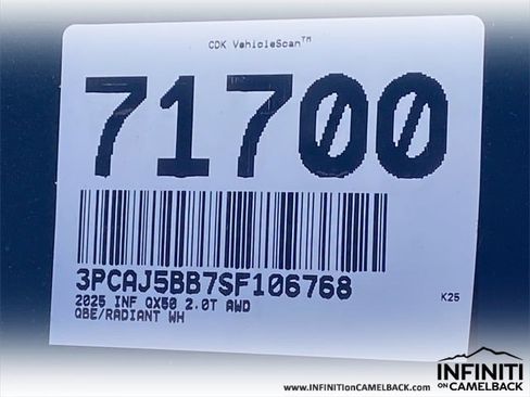 New 2025 INFINITI QX50 Luxe image 35