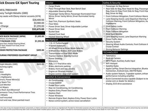 Used 2024 Buick Encore GX Sport Touring w/ Experience Buick Package AWD/4WD image 2