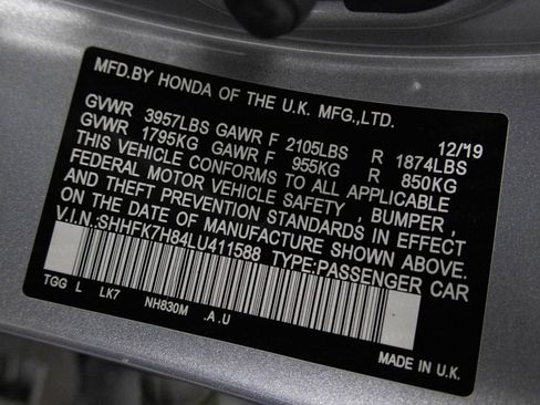 Used 2020 Honda Civic EX-L image 48