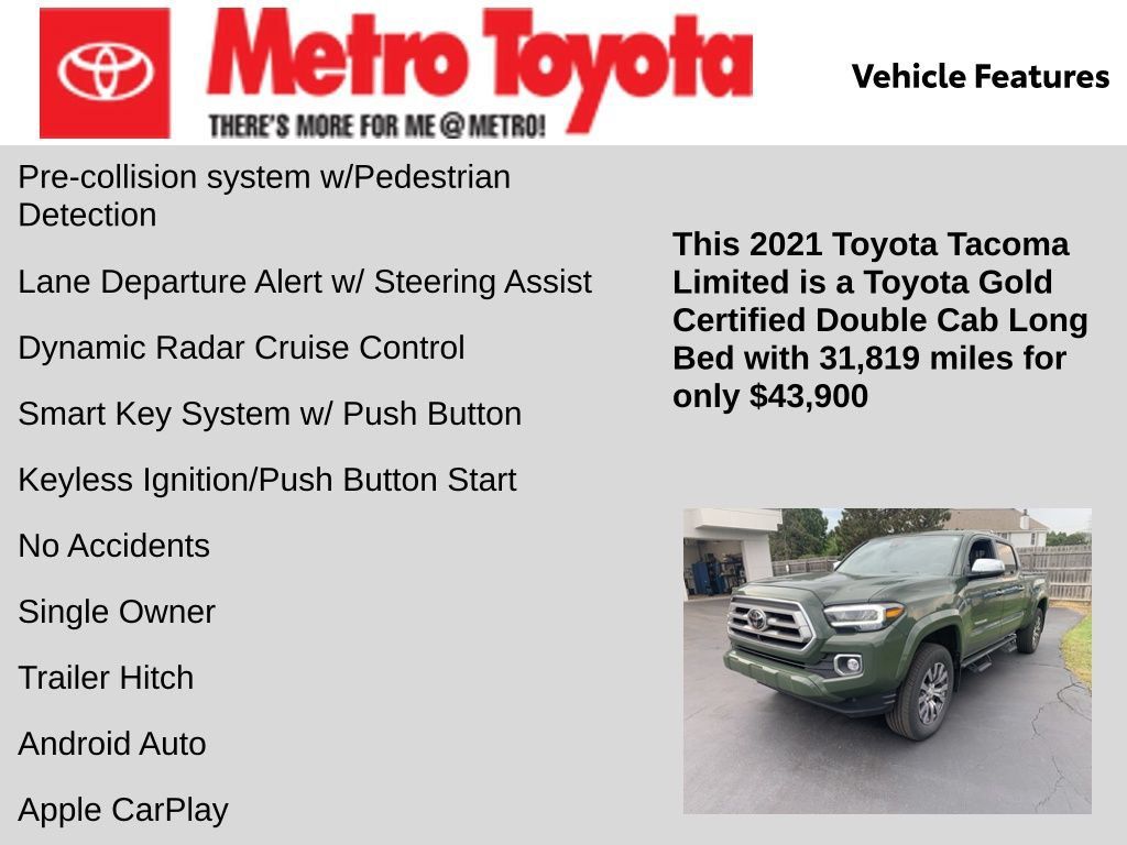 Certified 2021 Toyota Tacoma Limited AWD/4WD image 11