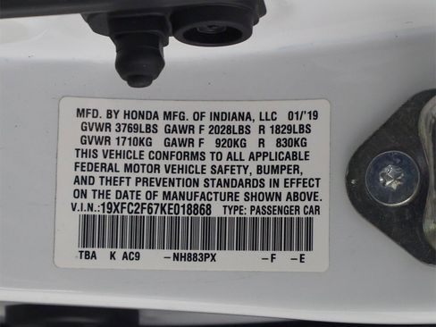 Used 2019 Honda Civic LX image 42
