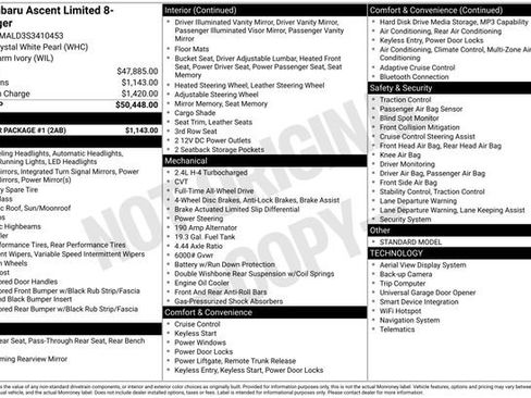 Certified 2025 Subaru Ascent Limited w/ Popular Package #1 image 7