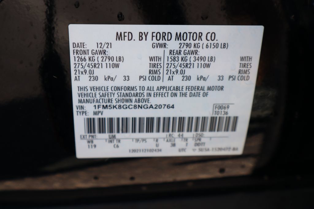 Used 2022 Ford Explorer ST w/ Equipment Group 401A AWD/4WD image 39