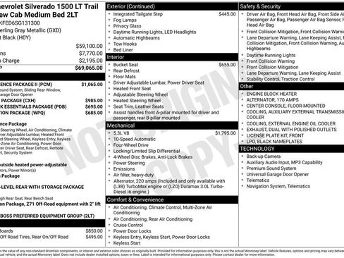 Used 2025 Chevrolet Silverado 1500 LT Trail Boss w/ Convenience Package II AWD/4WD image 13