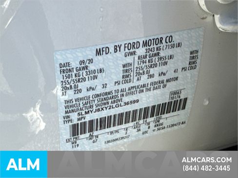 Used 2020 Lincoln Aviator Grand Touring w/ Elements Package Plus image 36