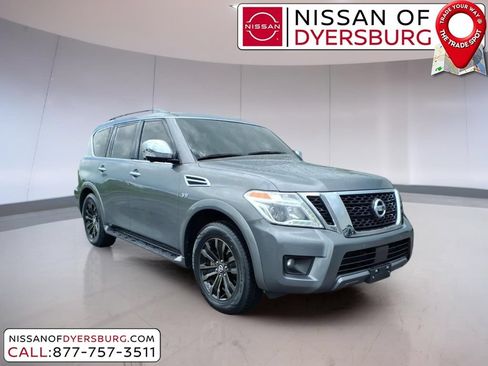 Used 2019 Nissan Armada Platinum w/ Captain's Chairs Package RWD image 1