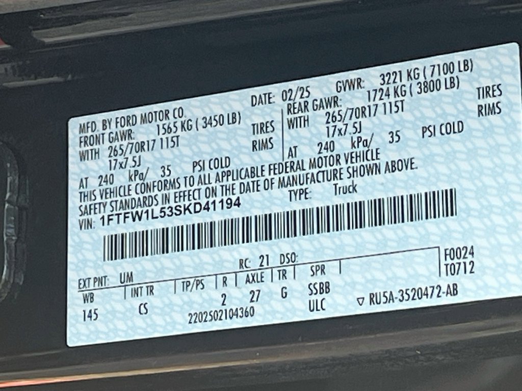 Used 2025 Ford F150 XL w/ Equipment Group 103A High AWD/4WD image 29
