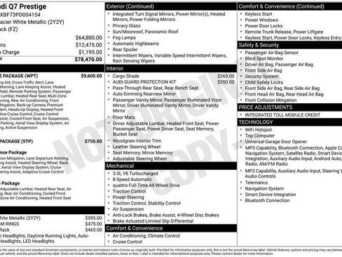 Certified 2023 Audi Q7 3.0T Prestige w/ Prestige Package AWD/4WD image 3
