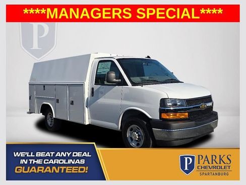 New 2025 Chevrolet Express 3500 w/ Power Convenience Package RWD image 1
