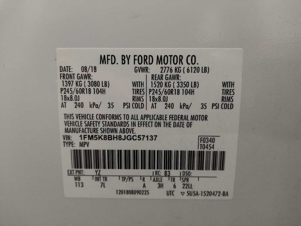 Used 2018 Ford Explorer 4WD w/ Class II Trailer Tow Package image 33