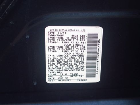 Used 2012 Nissan Rogue S AWD/4WD image 33