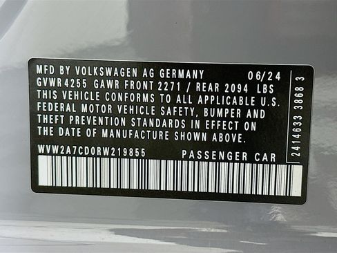 Used 2024 Volkswagen GTI SE w/ SE Leather Seats Package image 36