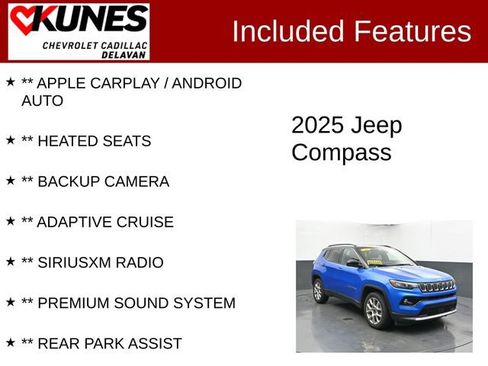 Used 2025 Jeep Compass Limited AWD/4WD image 3