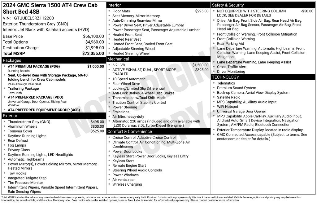 Used 2024 GMC Sierra 1500 AT4 w/ AT4 Premium Package AWD/4WD image 4