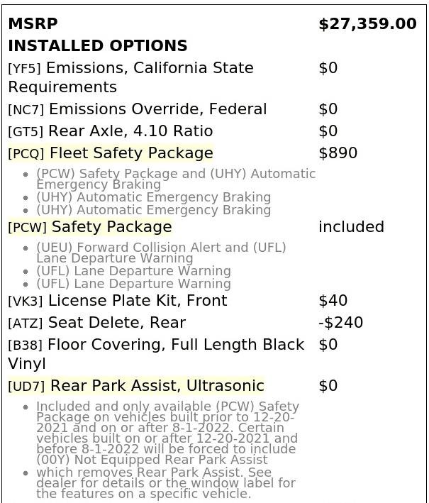 Used 2022 Chevrolet Colorado LT w/ Fleet Safety Package RWD image 4