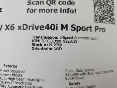 Used 2026 BMW X6 xDrive40i w/ Climate Comfort Package image 42