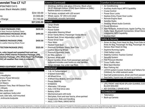 Used 2022 Chevrolet Trax LT w/ Premium Seat Package AWD/4WD image 3