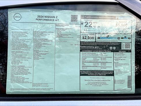 New 2024 Nissan Z Performance w/ Floor Mat Package image 15