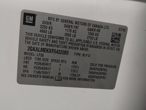 Used 2015 GMC Terrain SLE FWD image 33