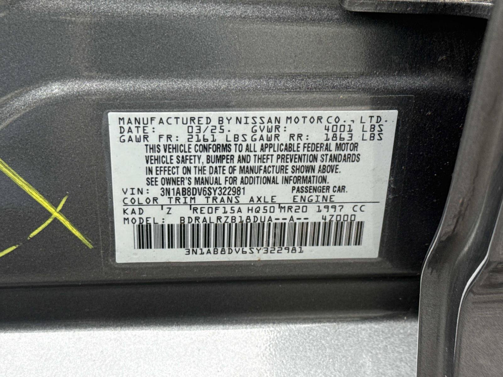 Used 2025 Nissan Sentra SR FWD image 30