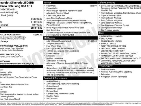 Used 2025 Chevrolet Silverado 2500 Custom w/ Custom Value Package AWD/4WD image 6