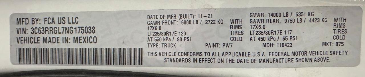 Used 2022 RAM 3500 Tradesman w/ Chrome Appearance Group AWD/4WD image 18