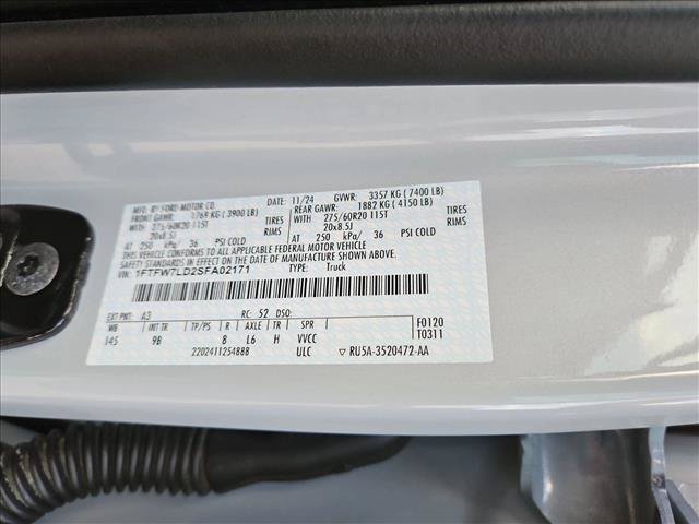 Certified 2025 Ford F150 Platinum w/ Equipment Group 702A High AWD/4WD image 20